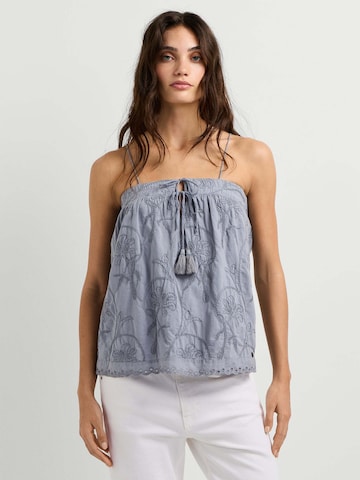 Top 'Fanny' di Pepe Jeans in blu: frontale