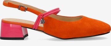 VENEZIA Slingpumps in Orange: Vorderseite