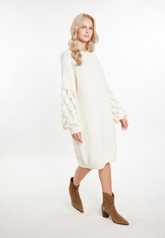 IZIA Knitted dress in White