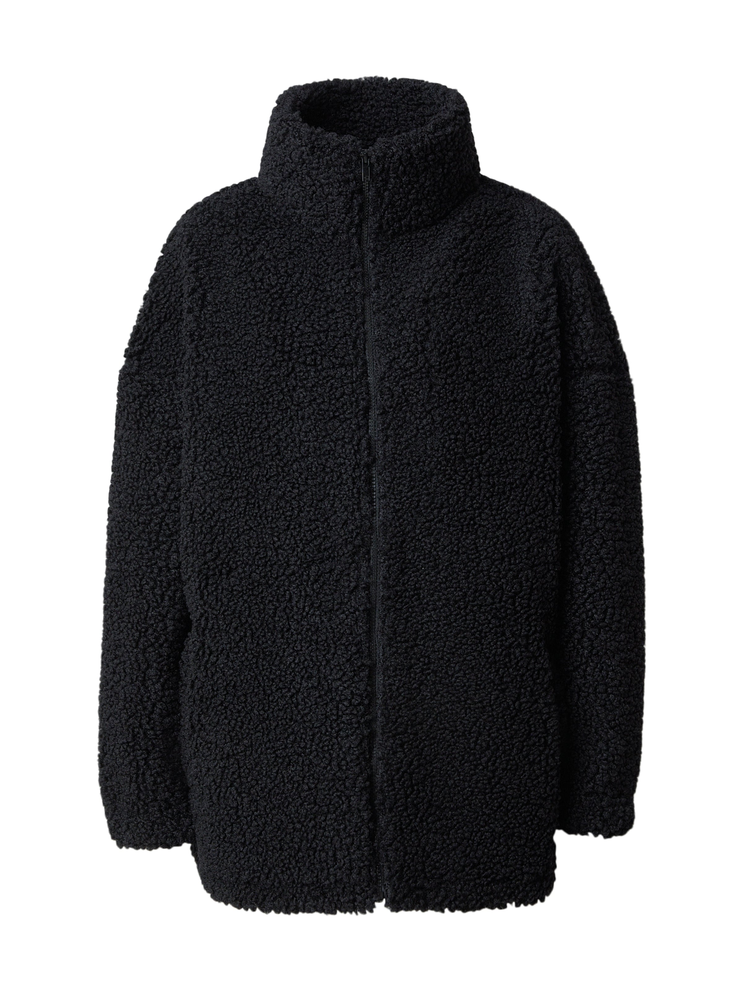 Karo Kauer Jacke in Schwarz: Vorderseite