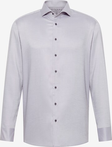 ETERNA Slim fit Button Up Shirt in Grey: front