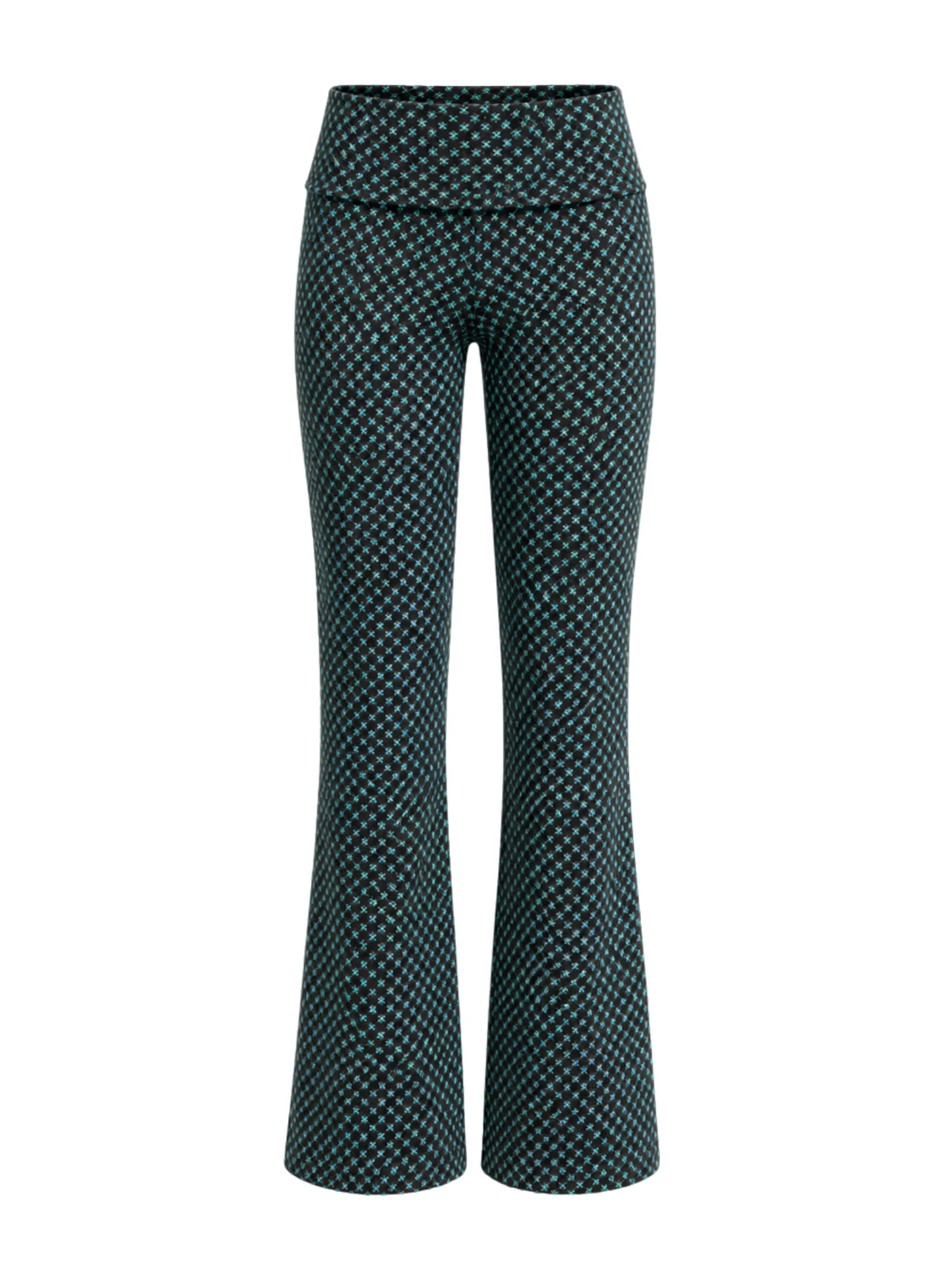 Leela COTTON Wide leg Pants 'Damen Bio-Baumwoll Komforthose' in Green: front