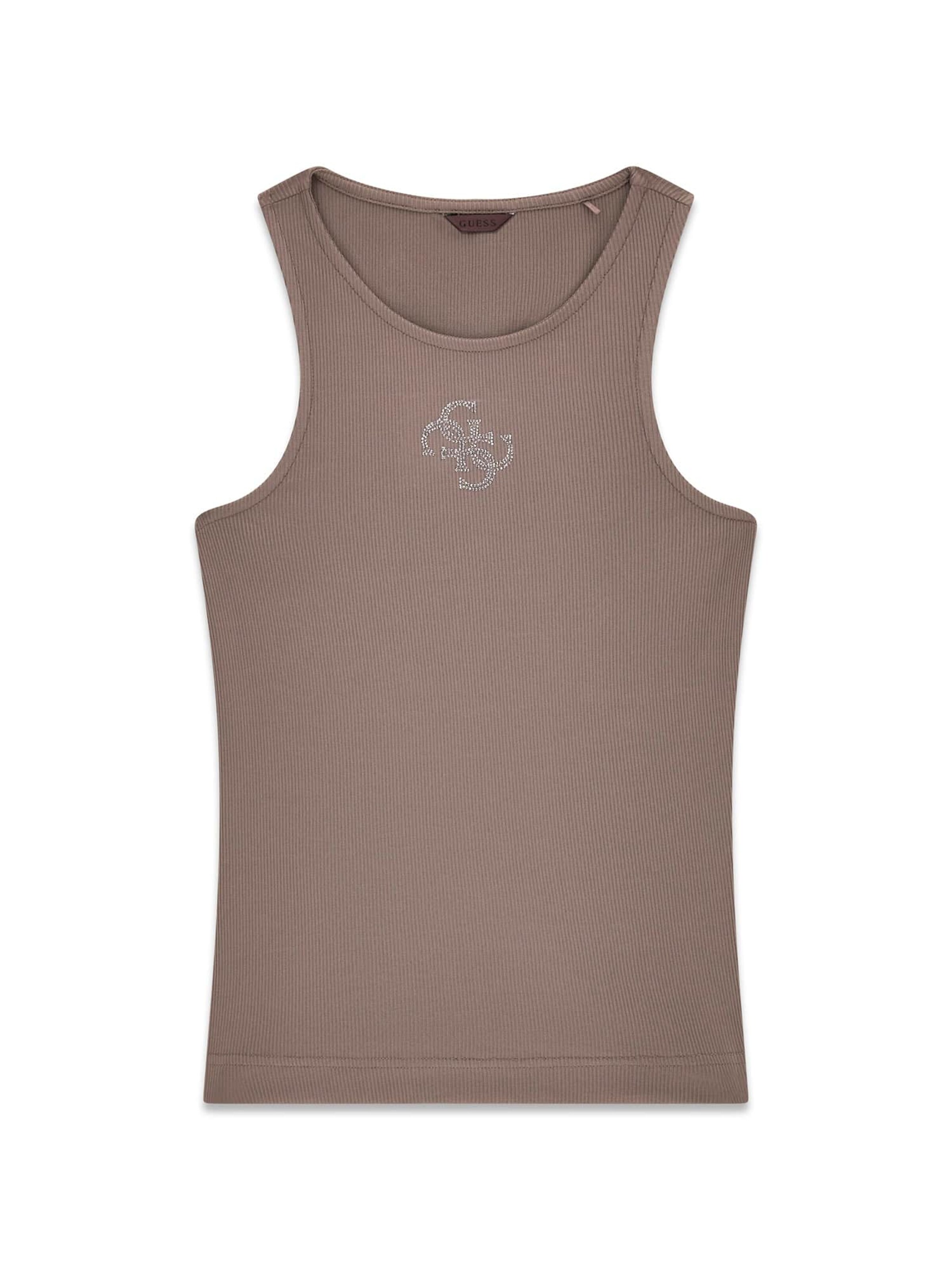 GUESS Top in Brown: front