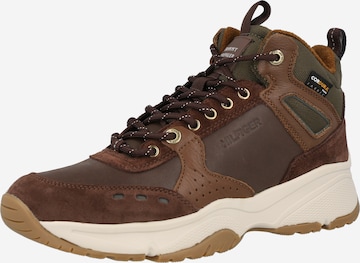 TOMMY HILFIGER High-Top Sneakers in Brown: front