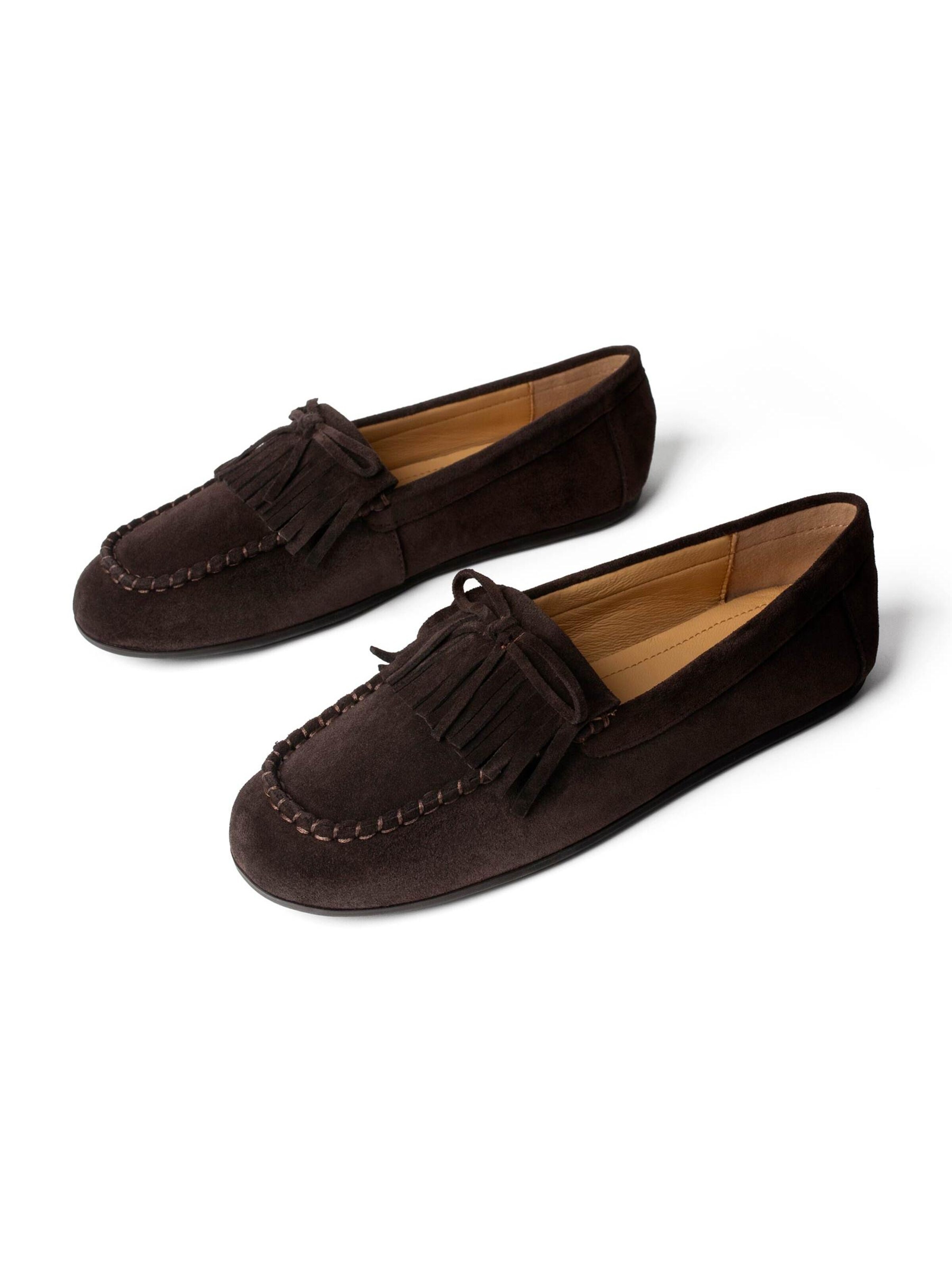 L37 HANDMADE SHOES - Mocassins 'THE WAY LIGHT FALLS' em castanho