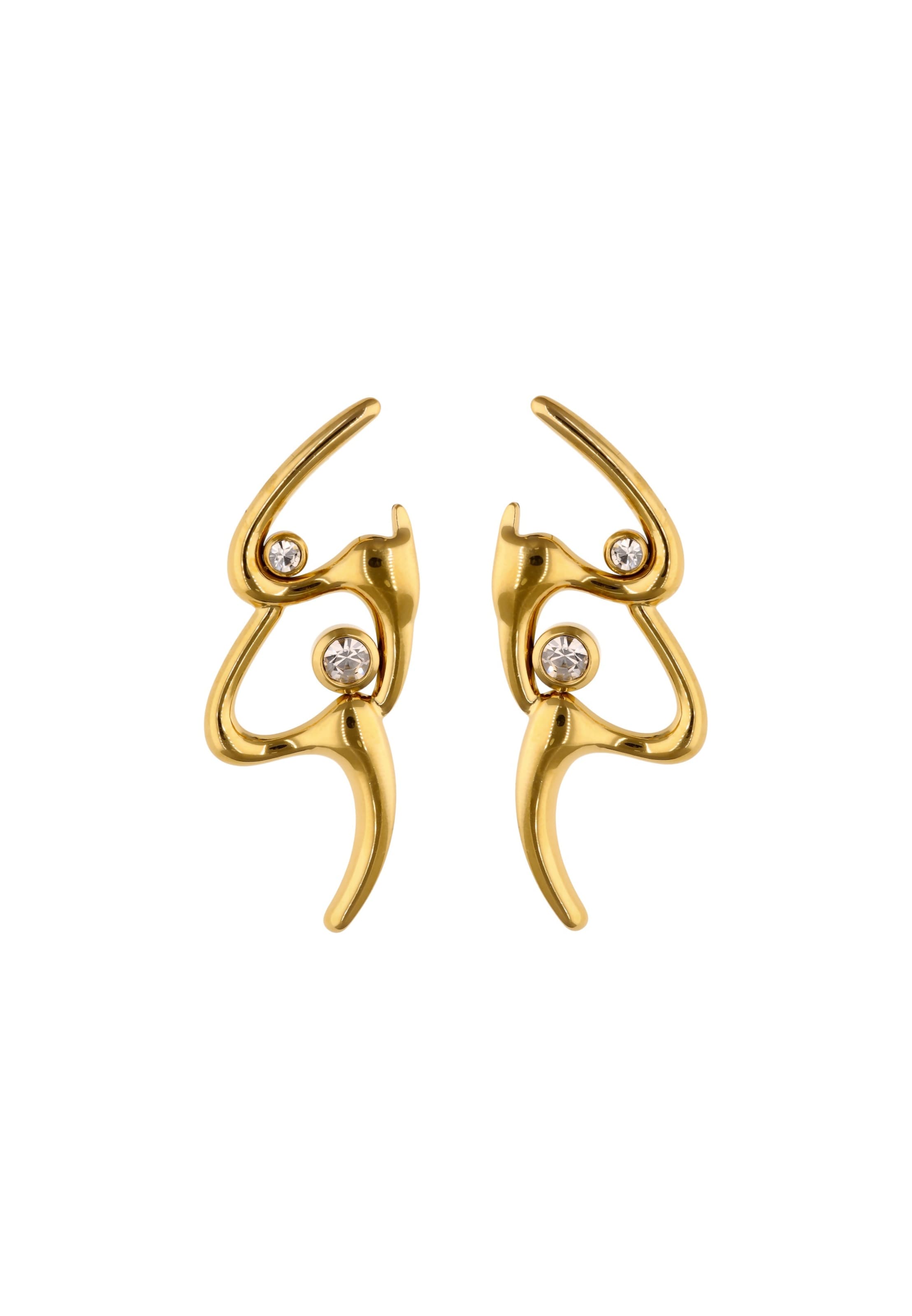 NAEMI Earrings in Gold: front