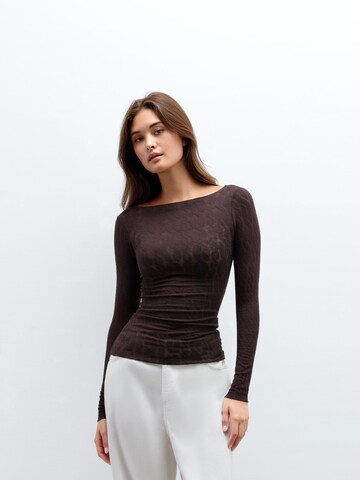 INTIMISSIMI Shirt 'Ultralight' in Brown: front