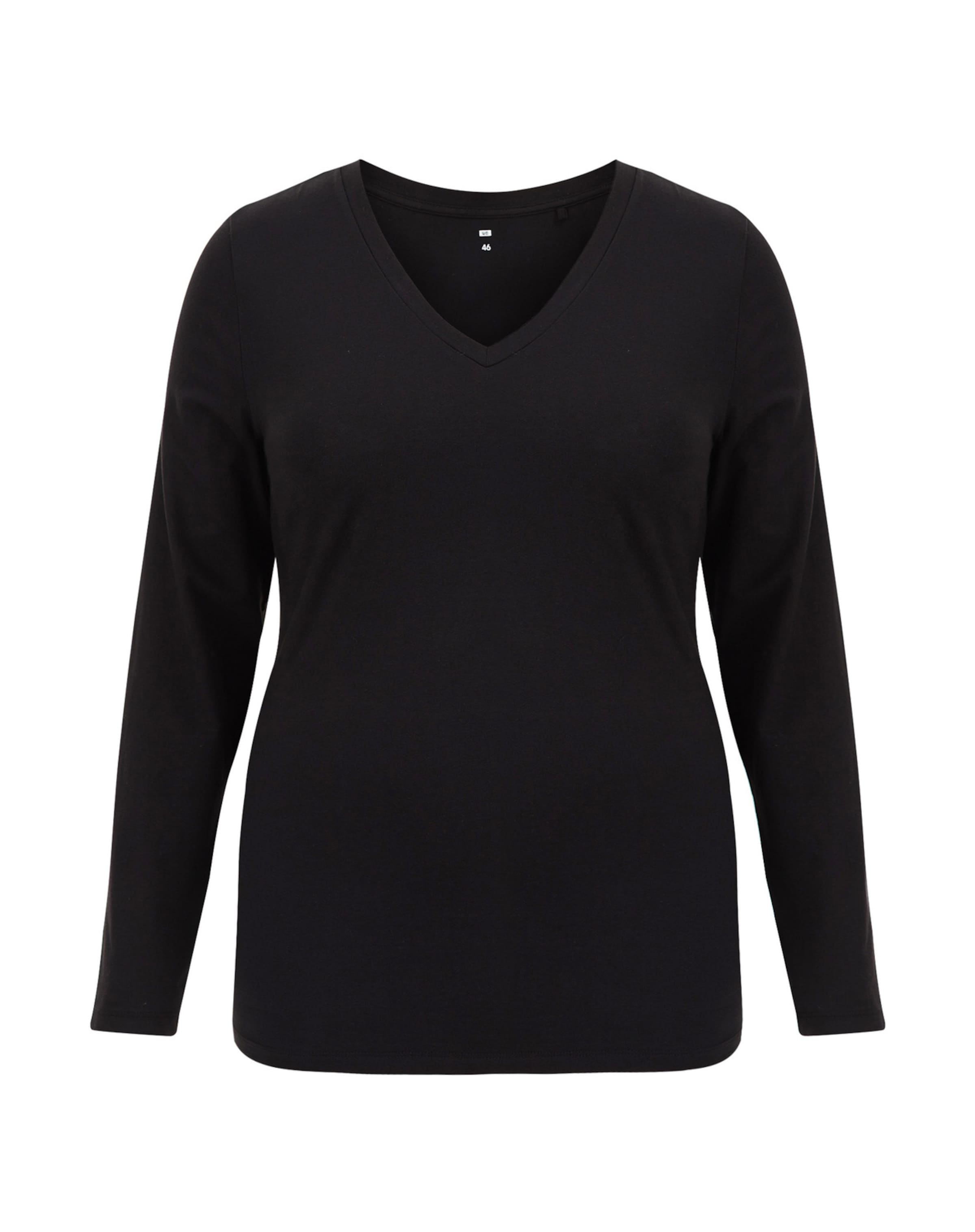 melns WE Fashion T-Krekls: no priekšpuses