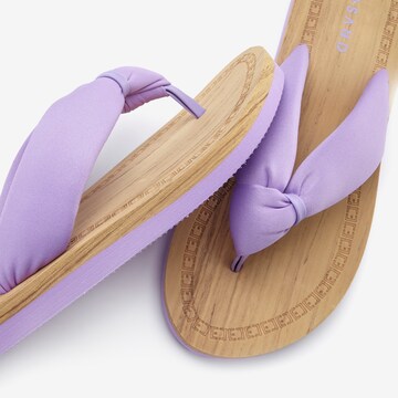 Elbsand T-Bar Sandals in Purple