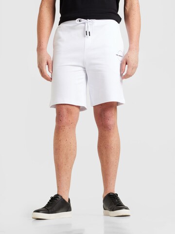 Regular Pantaloni de la Karl Lagerfeld pe alb: față