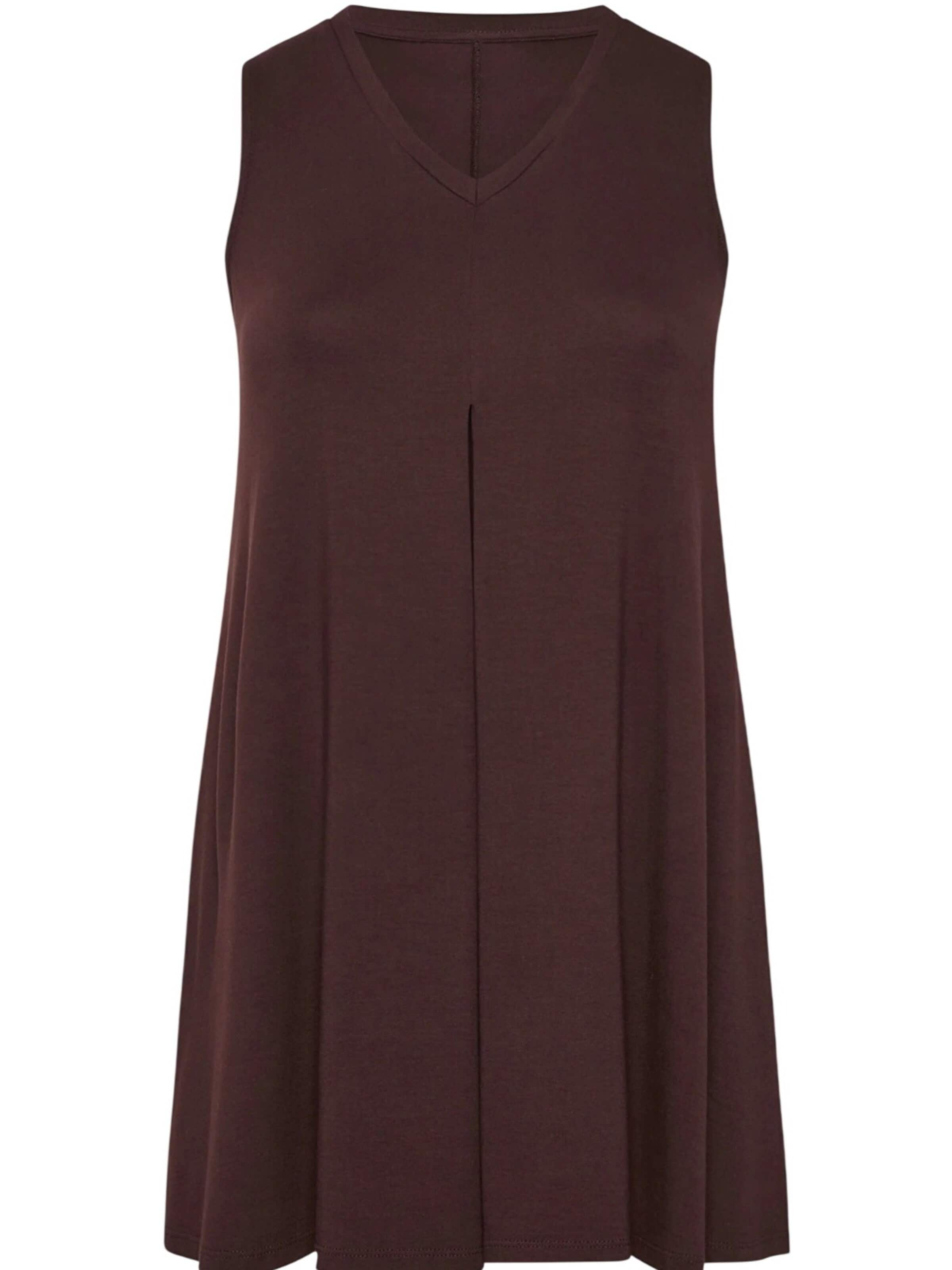 Shape Of You Blouse in Bruin: voorkant