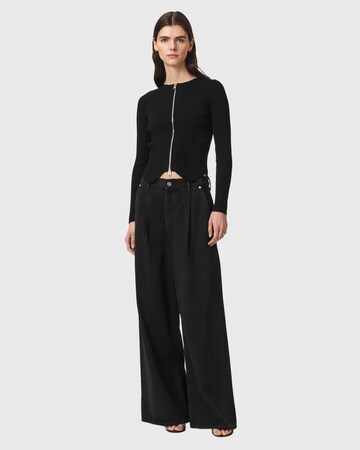 AllSaints Gebreid vest in Zwart