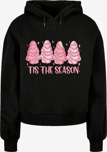 F4NT4STIC Sweatshirt 'Pink CHristmas Cake Tis The Season' in rosa / schwarz, Produktansicht