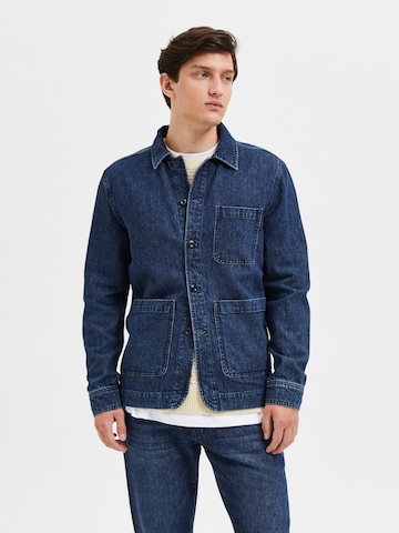 SELECTED HOMME Between-Season Jacket 'Benjamin' in Blue: front