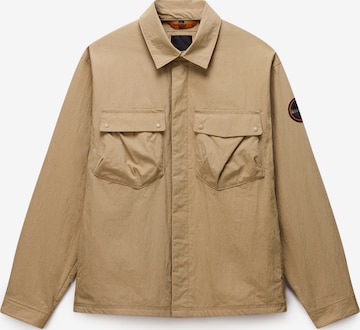 smėlio NAPAPIJRI Demisezoninė striukė 'O-Leoras': priekis