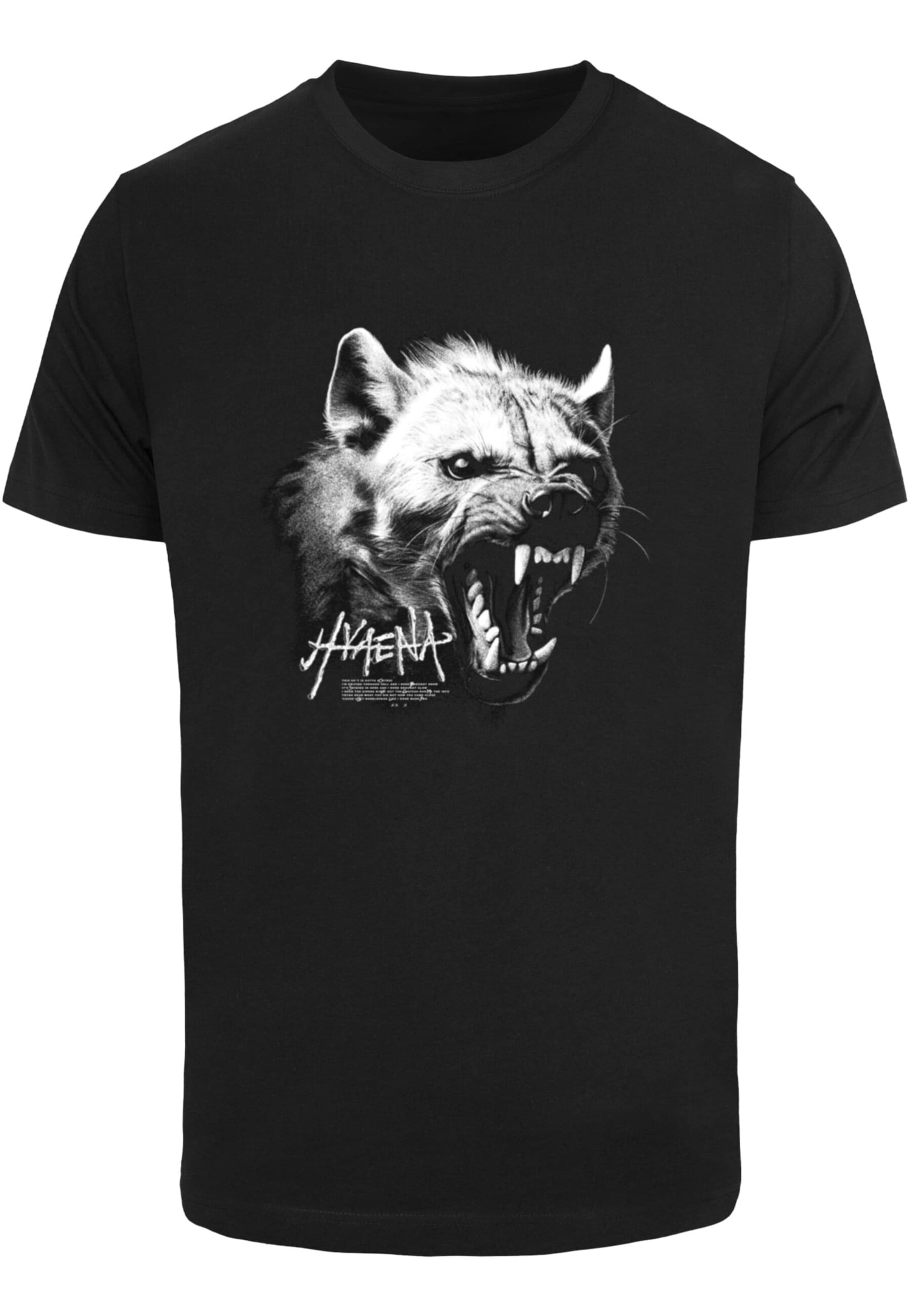 Mister Tee Тениска 'Hyeana' в черно: отпред