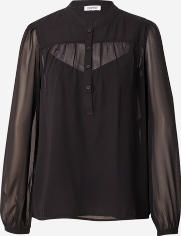 Camicia da donna di ESPRIT in nero: frontale