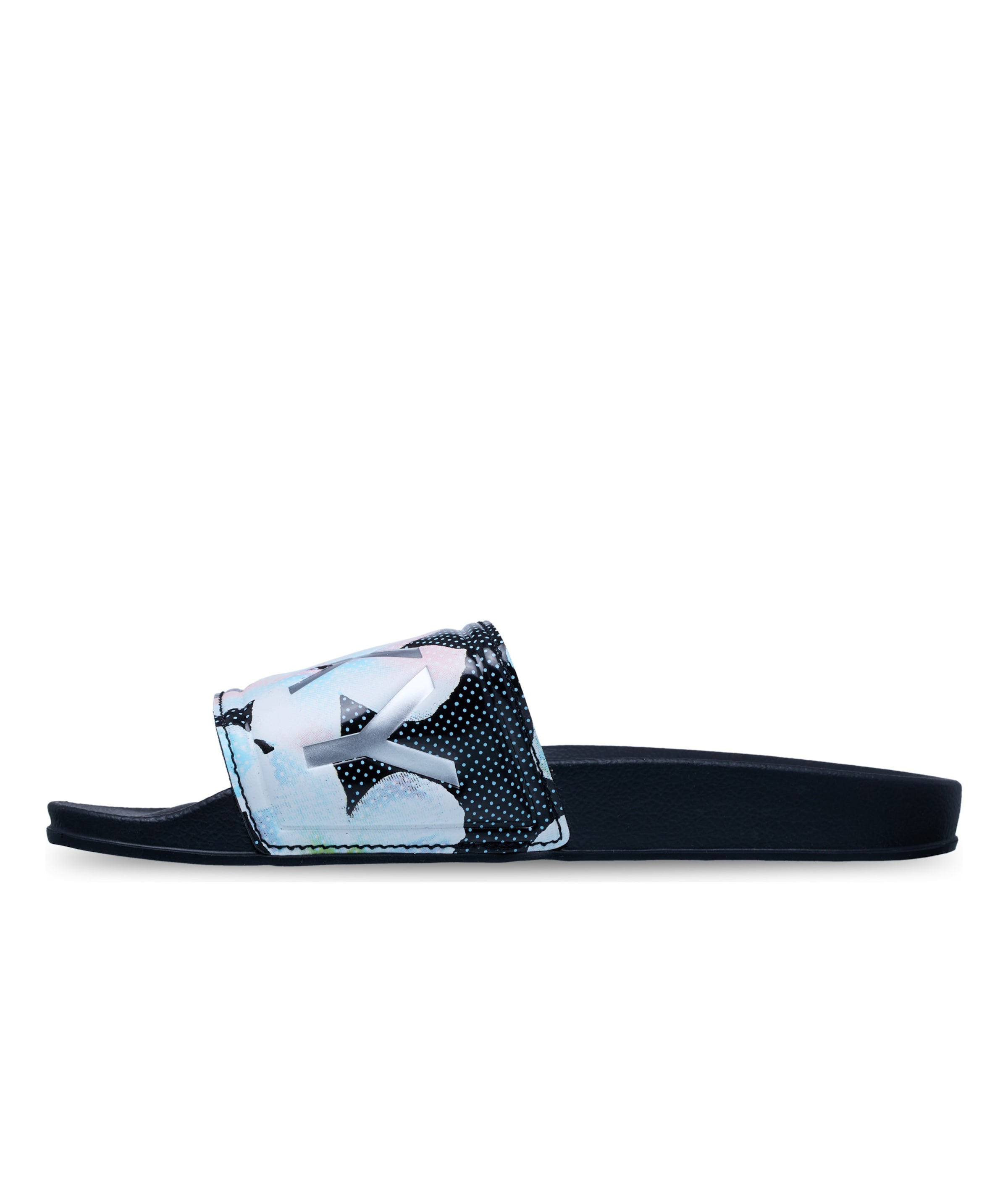 ROXY Mules in Black: front