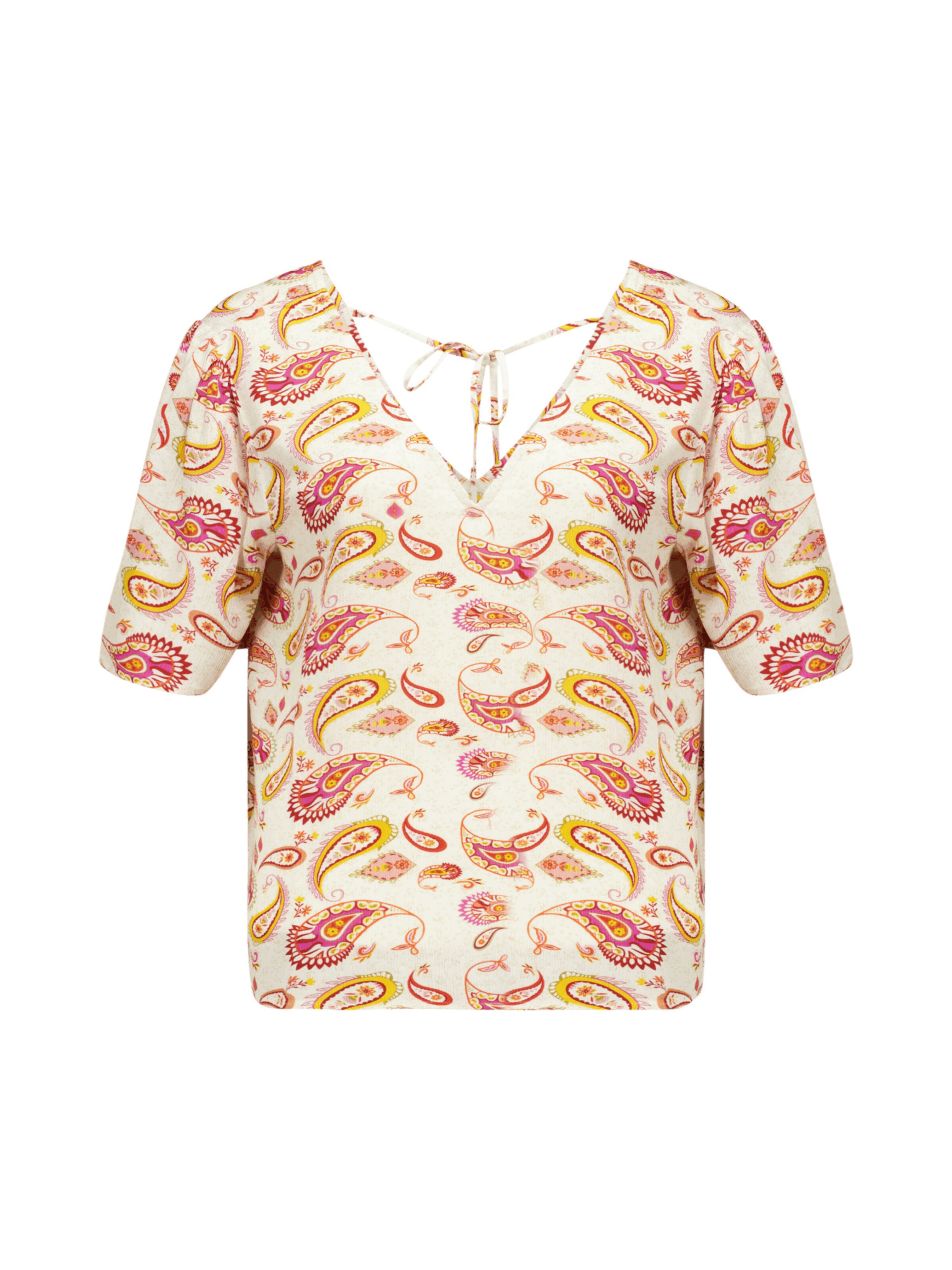 Deeluxe Chemisier 'Talmi' en jaune / rouge / blanc, Vue avec produit