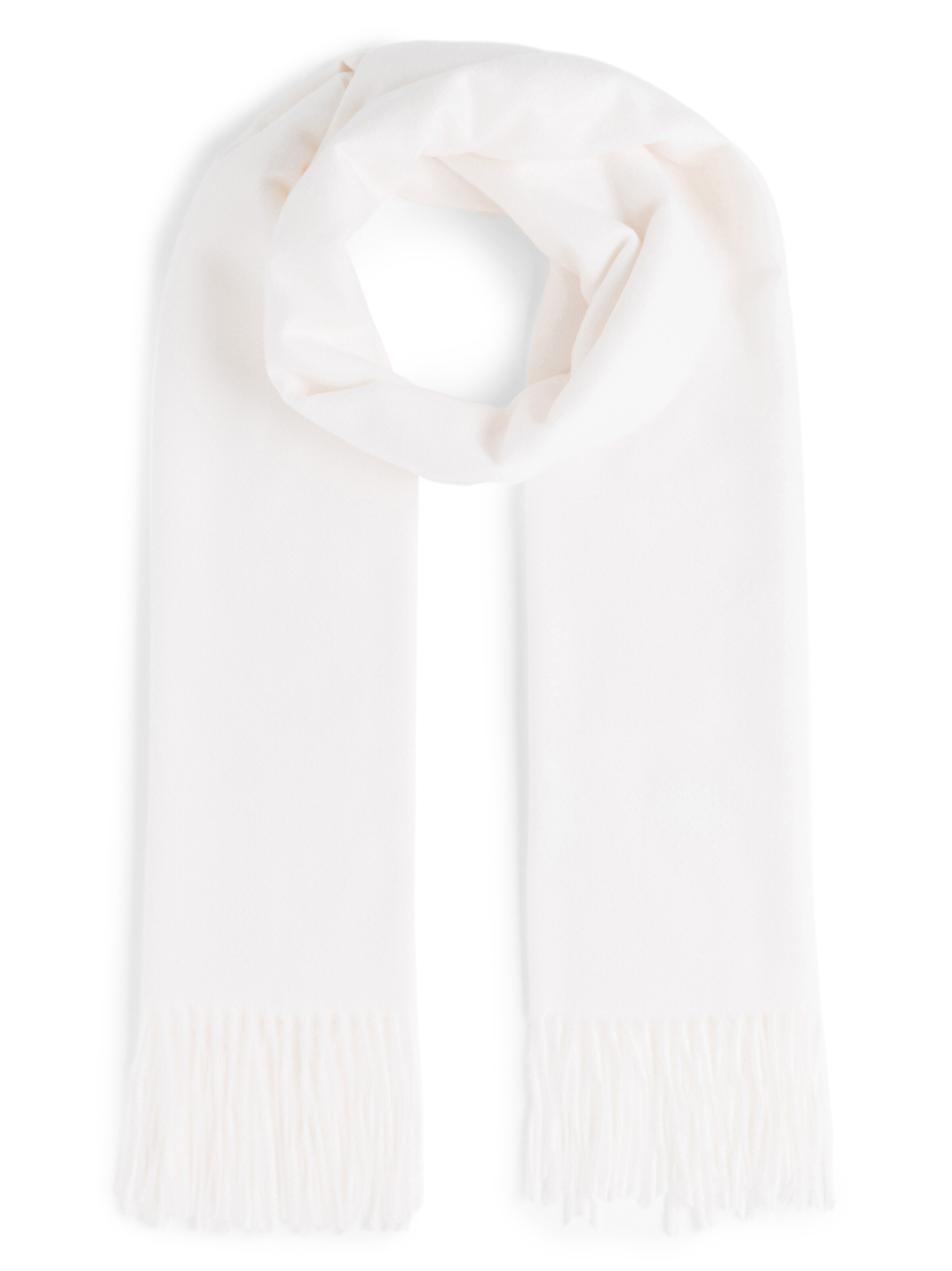 Marie Lund Schal in Weiß: Vorderseite
