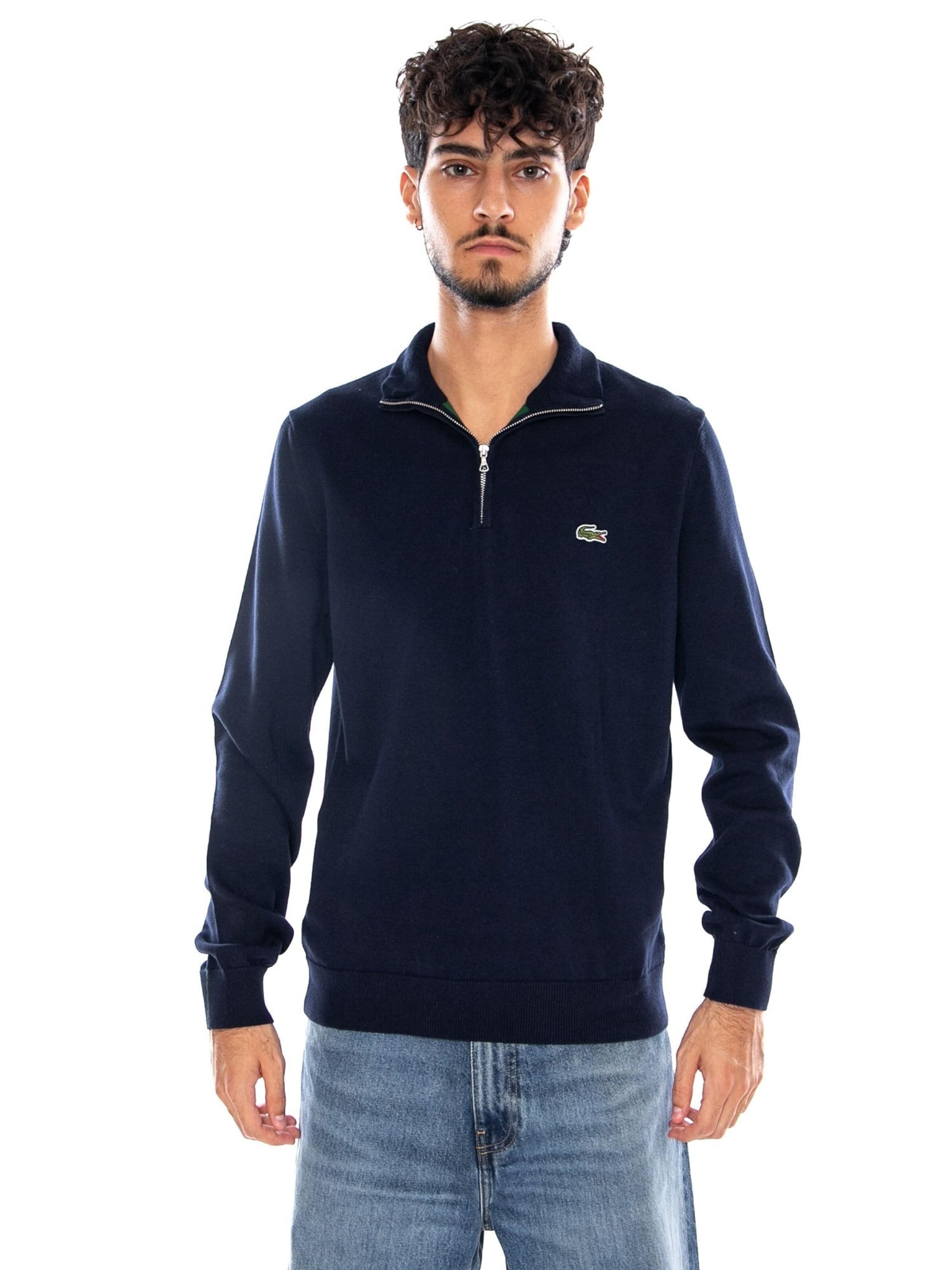 LACOSTE Sweater 'PULLOVER BLUE' in Blue