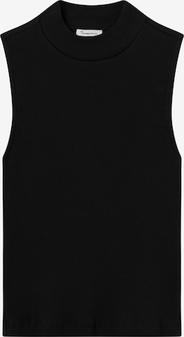 KnowledgeCotton Apparel Top in Black: front