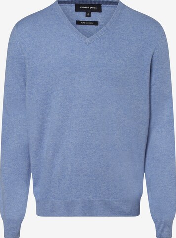 Pull-over Andrew James en bleu : devant