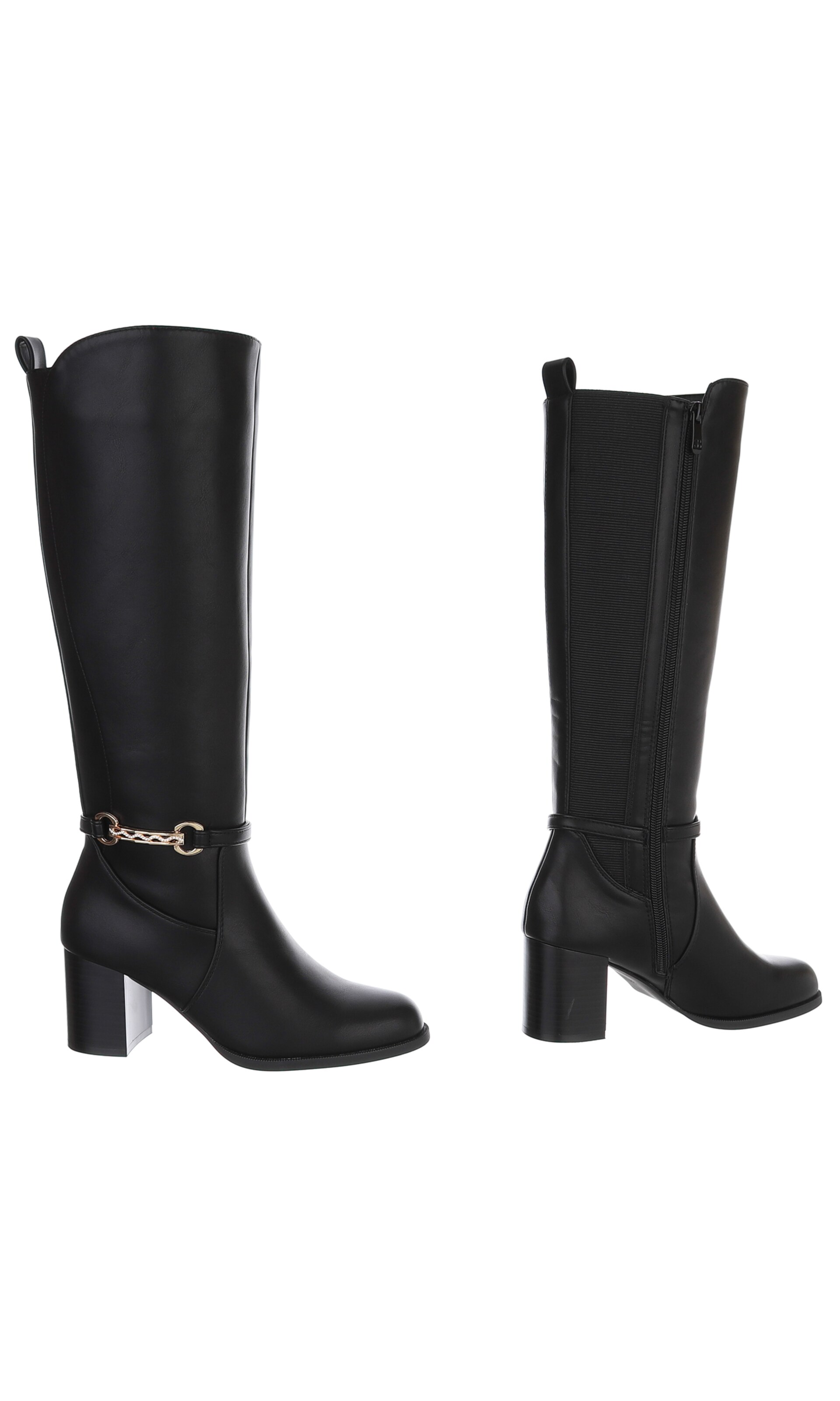 Ital-Design Stiefel in Schwarz