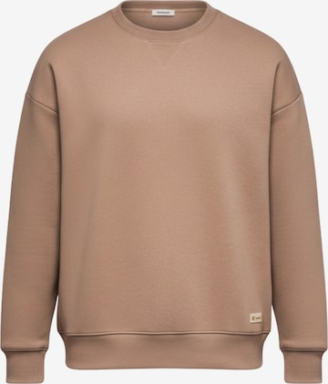 Ombre Sweatshirt 'OU-SNBC-0104' in Bruin: voorkant
