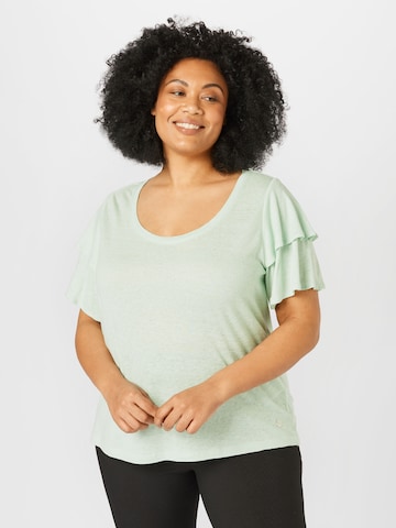 T-shirt Tom Tailor Women + en vert : devant