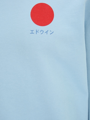 EDWIN Regular Fit Sweatshirt 'Japanese Sun' i blå