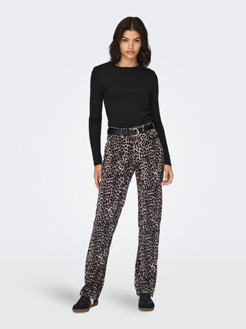 ONLY - Camiseta 'ONLCHECKIE' en negro