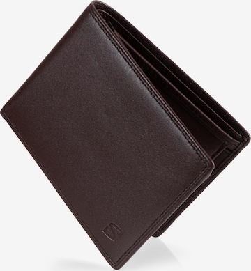 SERASAR Portemonnaie 'Space' in Braun: Vorderseite