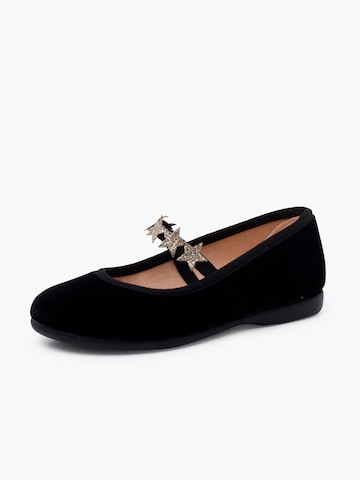 Ballerines Pisamonas en noir : devant