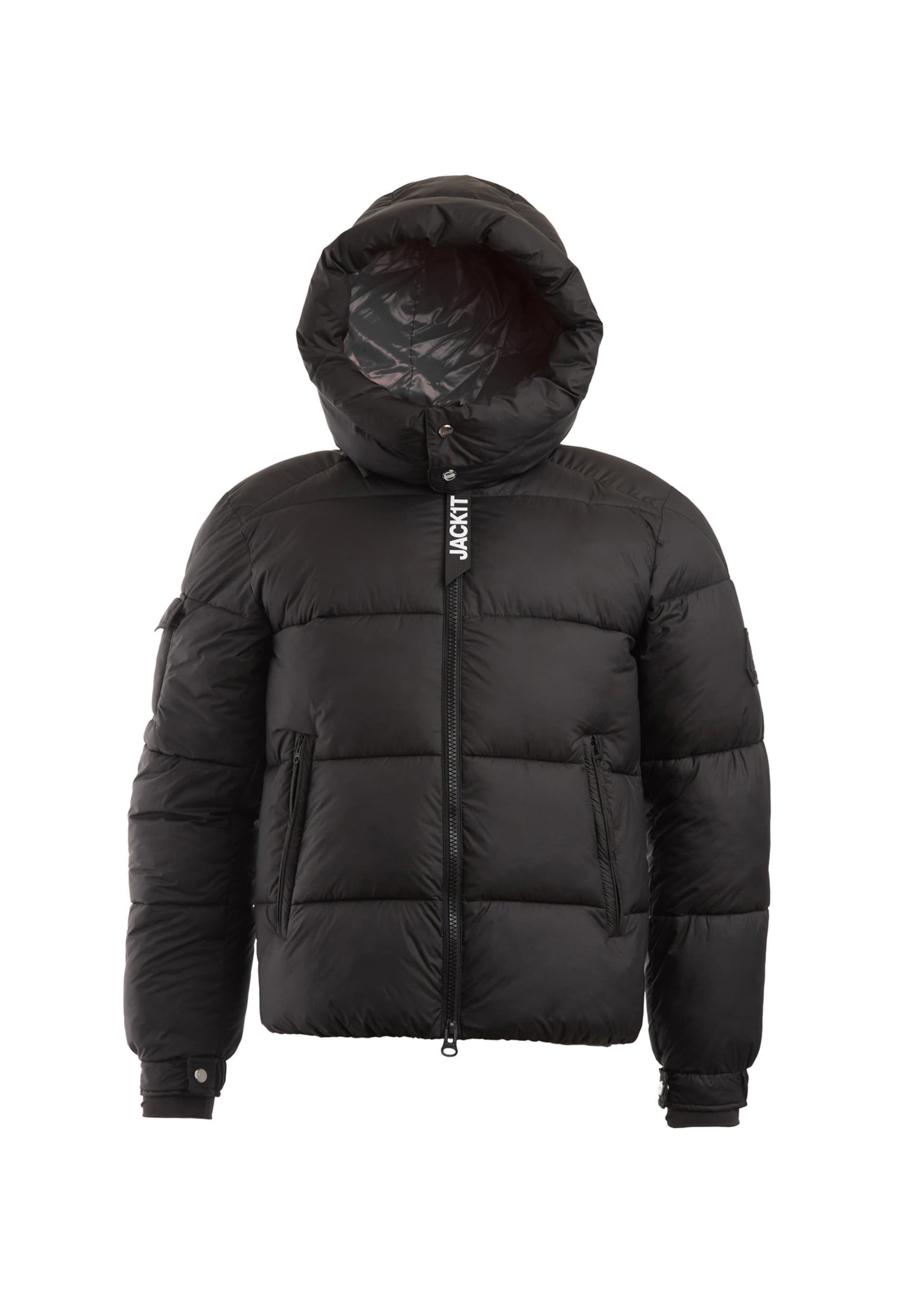 JACK1T Winter Jacket in Black: front