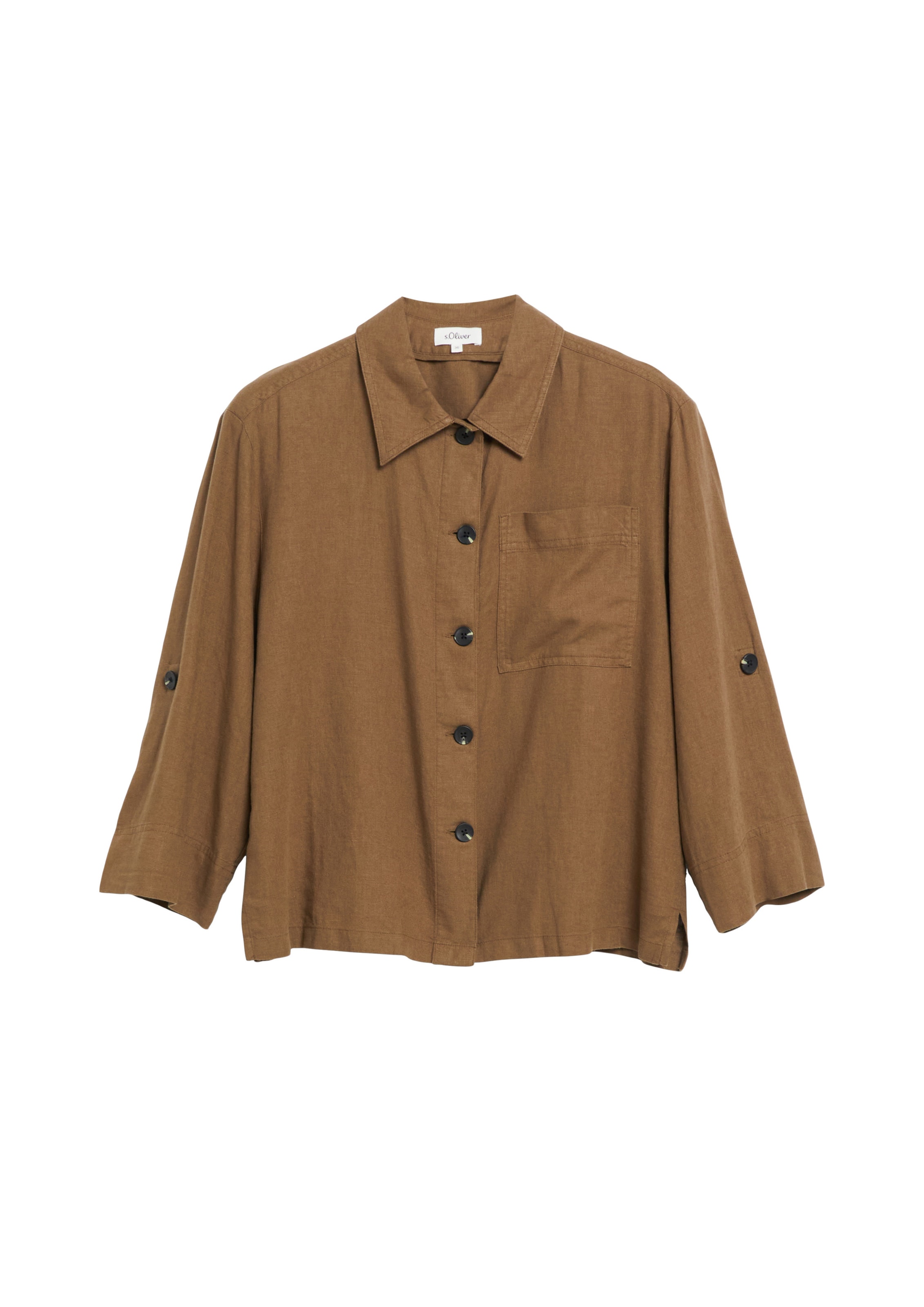 s.Oliver Bluse in Braun: Vorderseite
