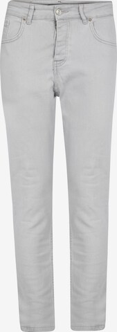 Coupe slim Pantalon chino Basics and More en gris : devant