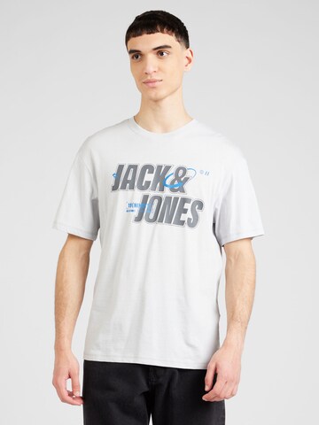 Tricou 'BLACK' de la JACK & JONES pe alb: față
