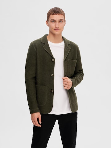 Coupe regular Veste de costume 'Nealy' SELECTED HOMME en vert