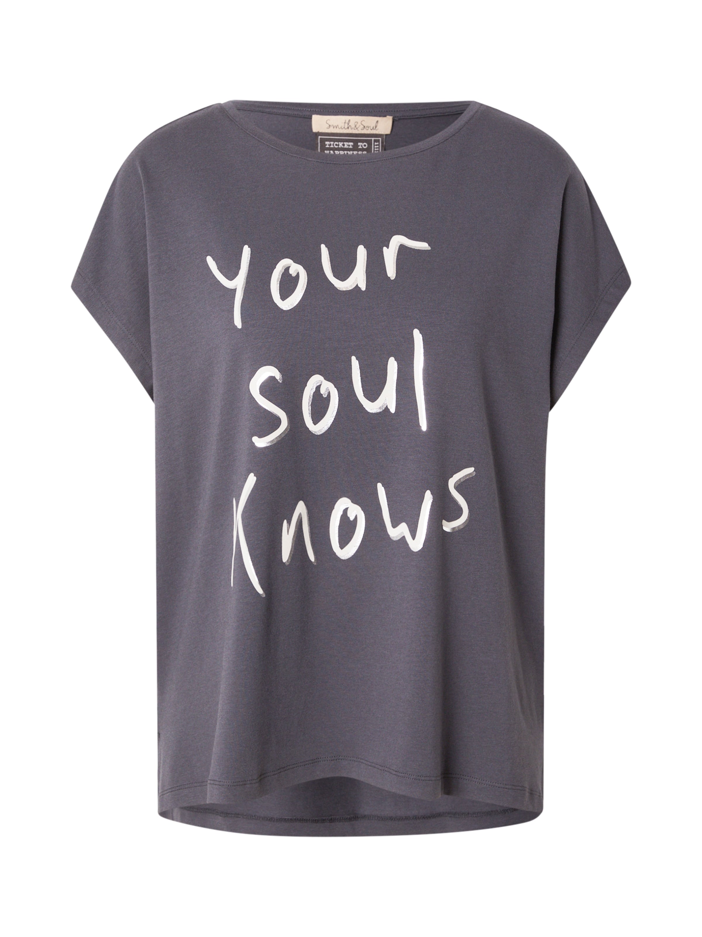 Smith&Soul T-shirt i grå: framsida