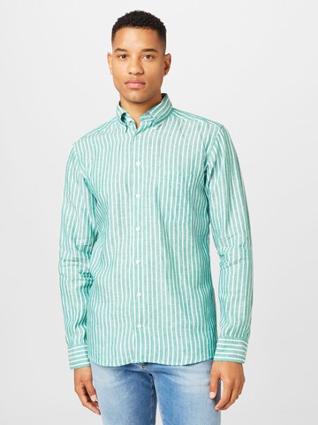 ETON Regular fit Button Up Shirt in Green: front