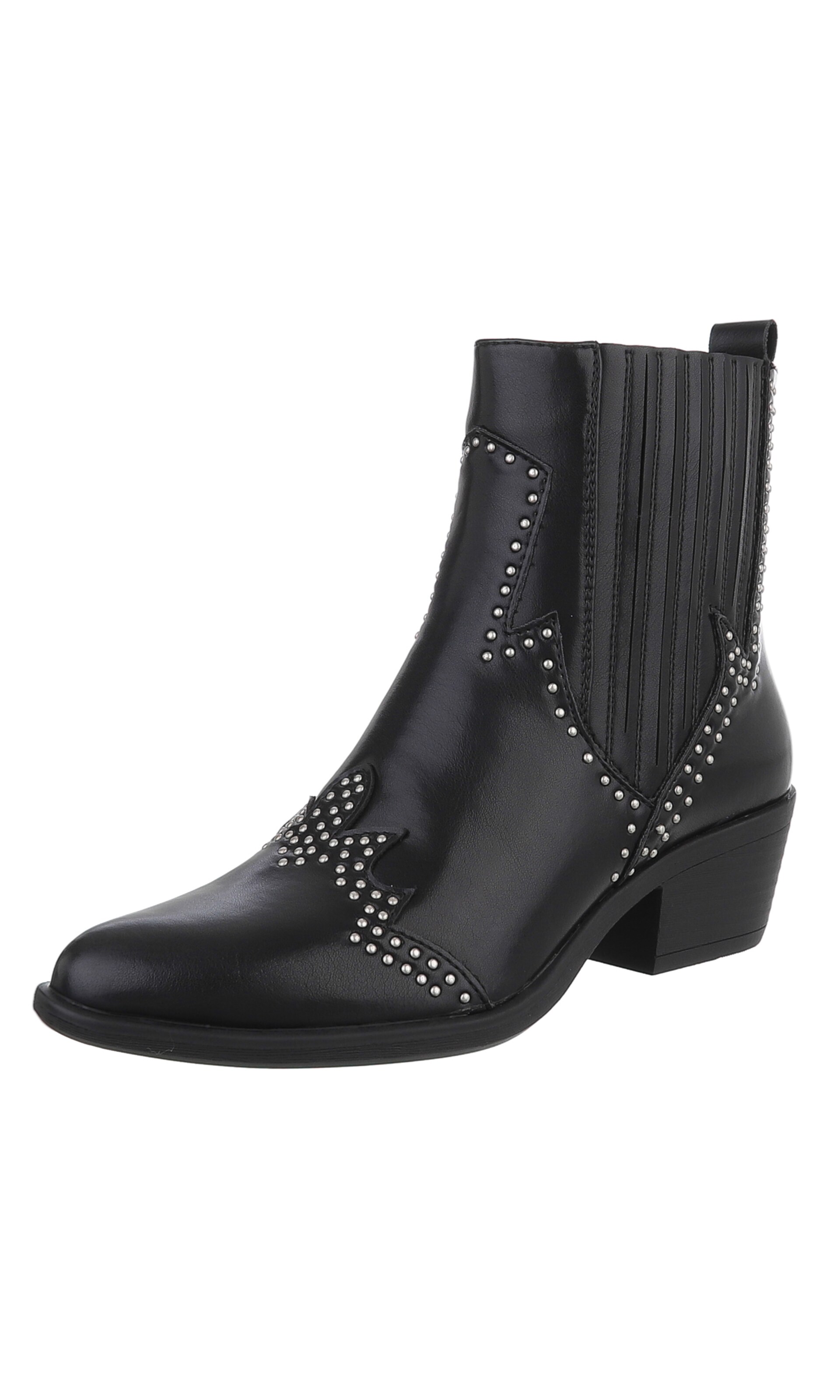 Ital-Design Boots in Black: front