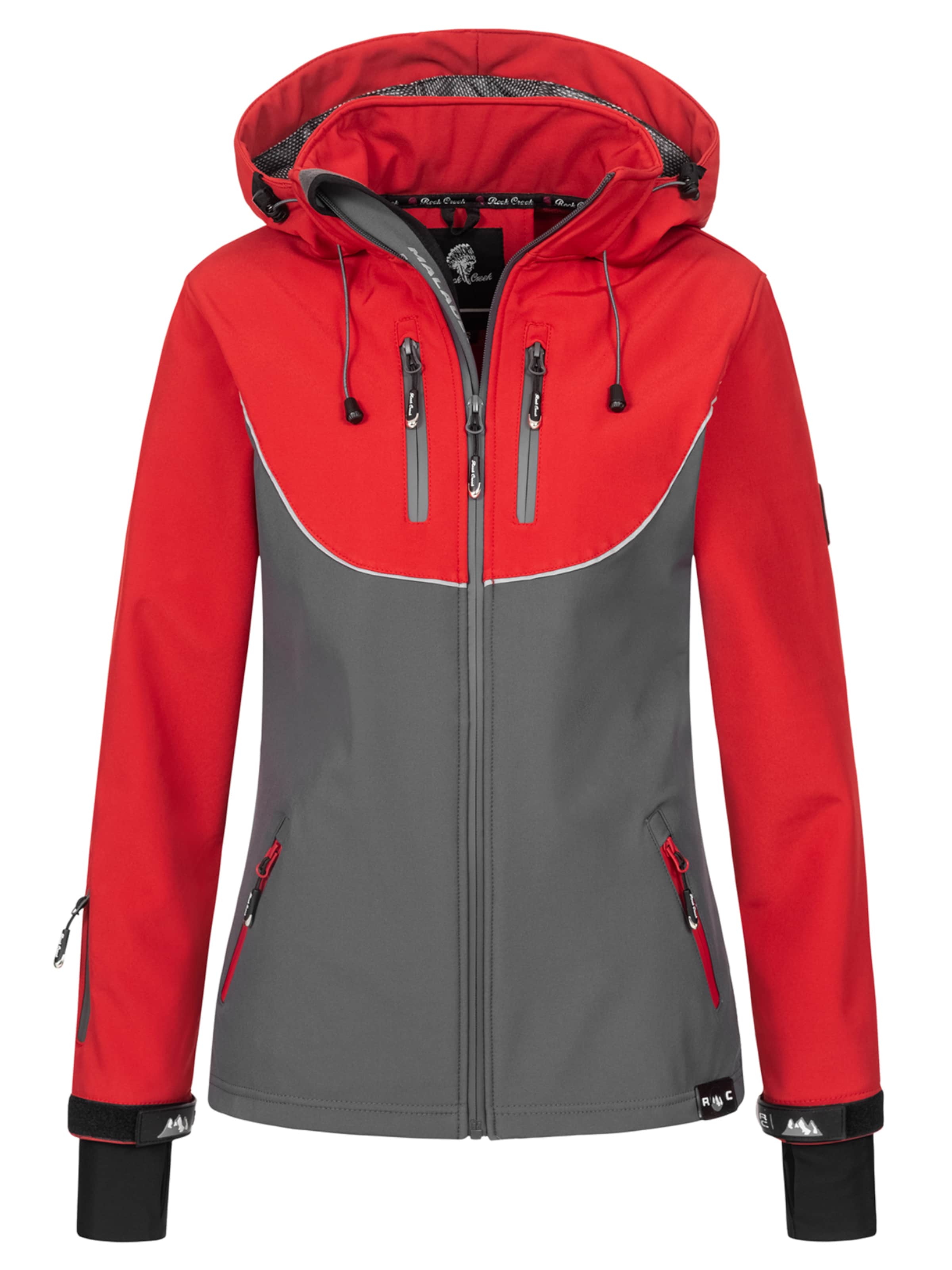 Rock Creek Funktionsjacke in Grau: Vorderseite