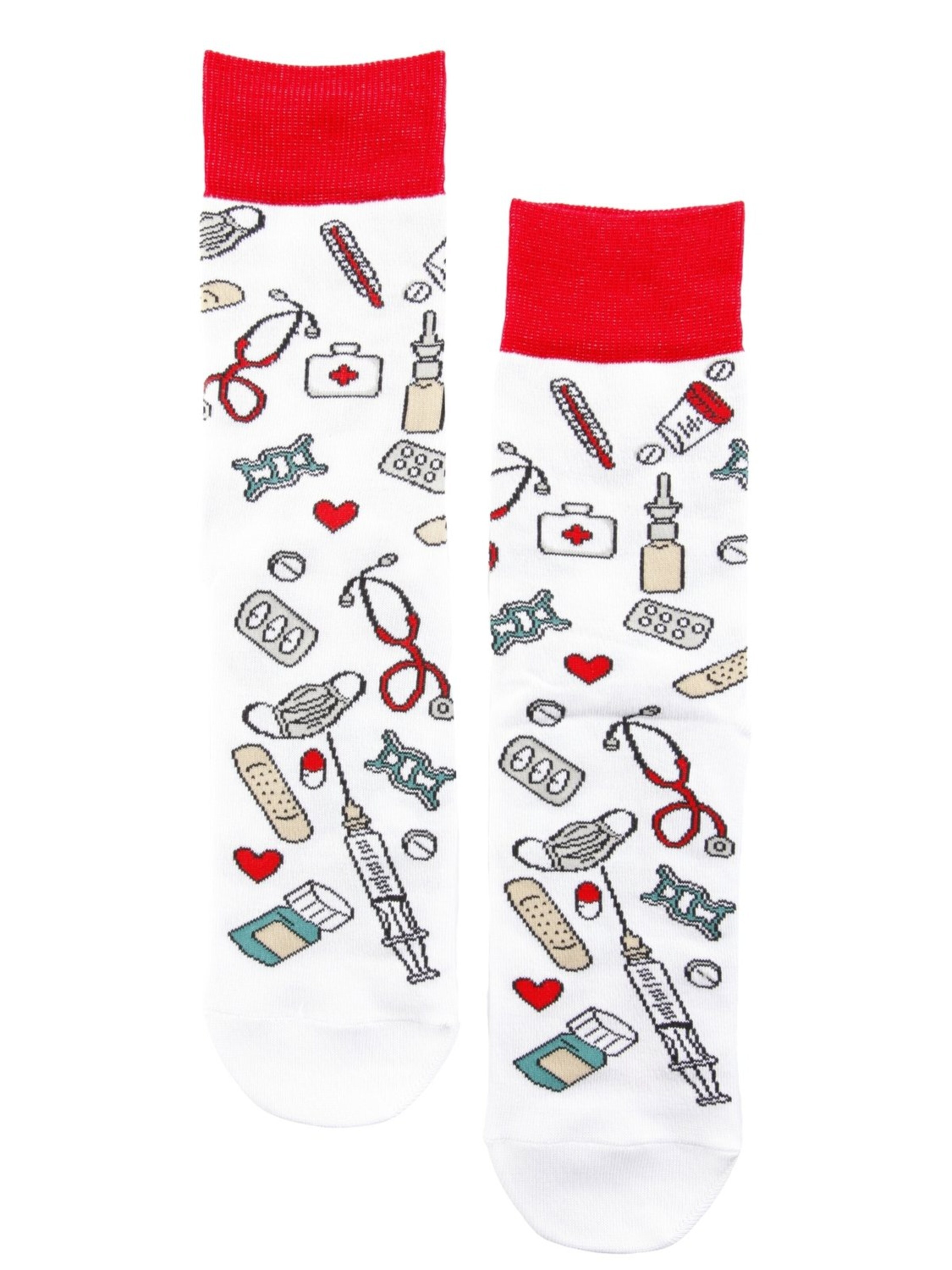 Sokisahtel Sokken 'DOCTOR cotton socks' in Wit