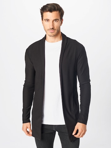 Key Largo Knit Cardigan 'ROCCO' in Black: front