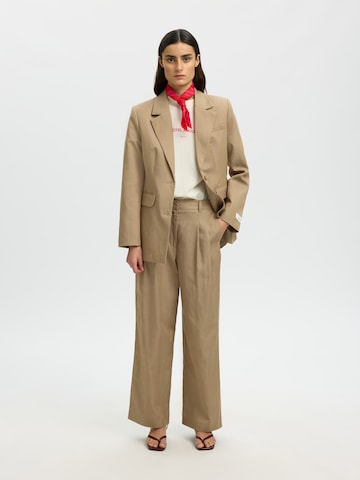 SELECTED Oversized bluse 'Selected x Hotel Amour' i beige