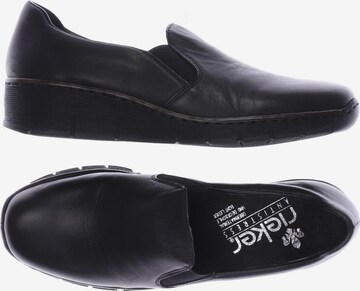 Rieker Flats & Loafers in 38 in Black: front