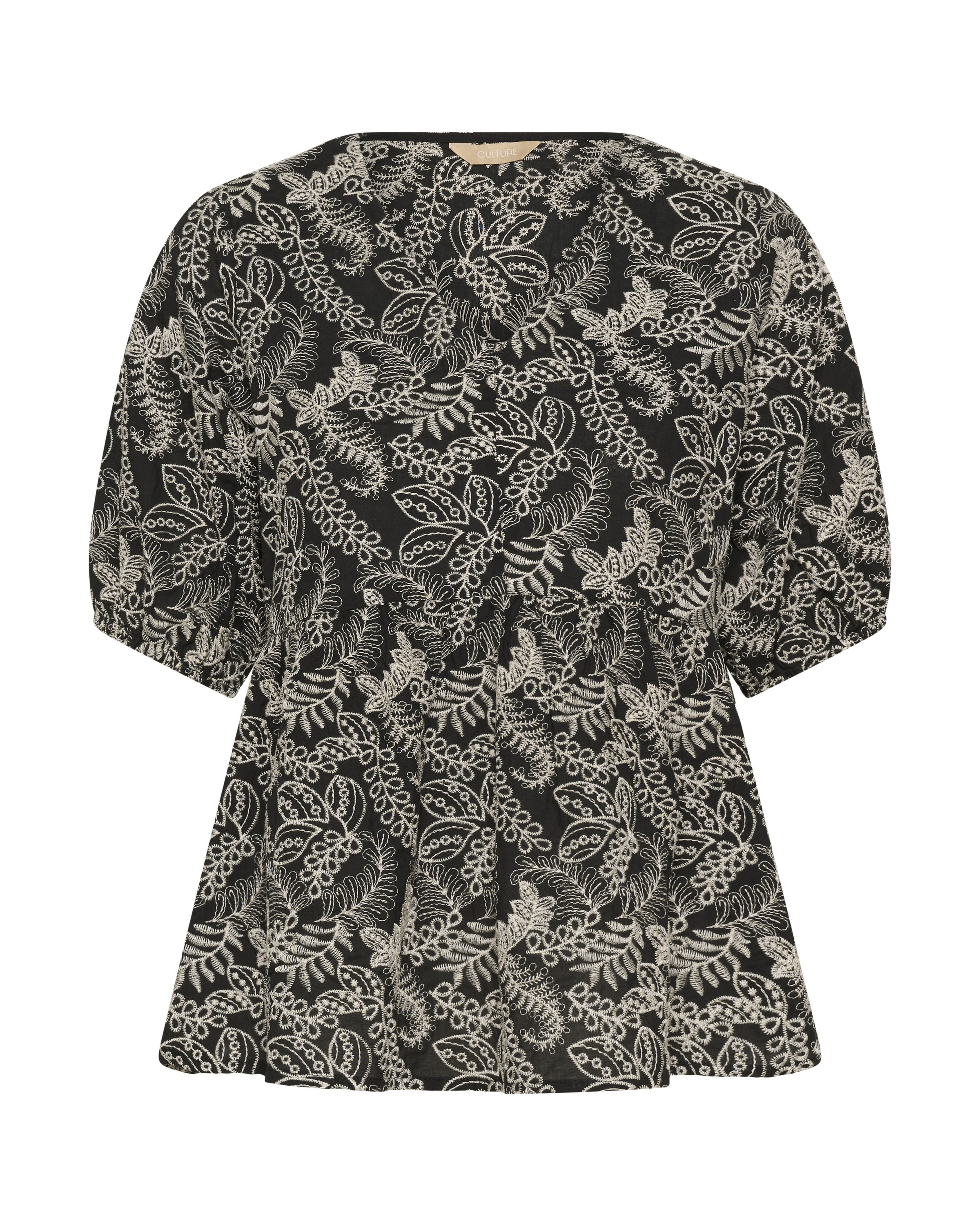 Chemisier CULTURE en noir : devant