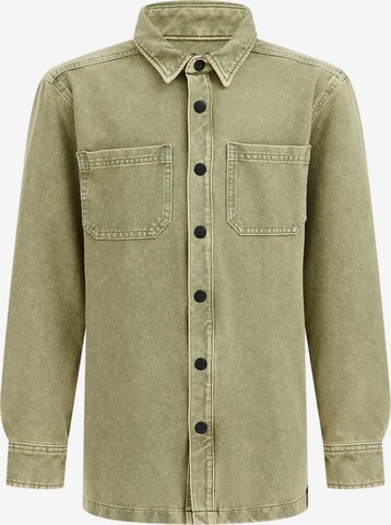 Coupe regular Chemise WE Fashion en vert : devant