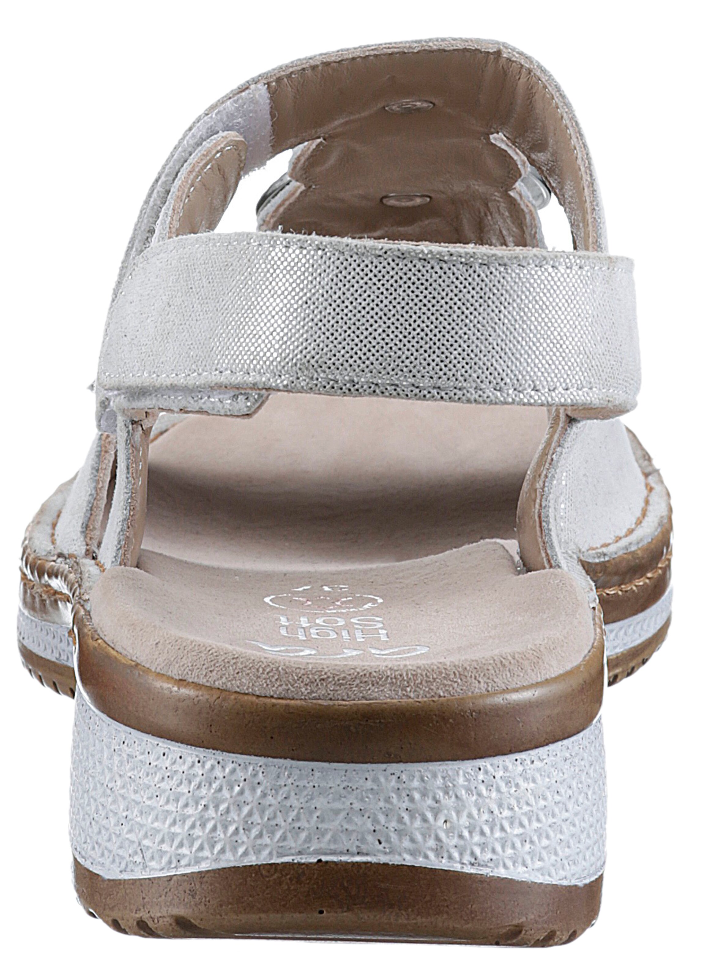 ARA Strap Sandals in Silver